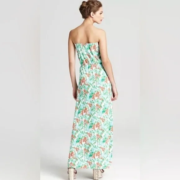 Lilly Pulitzer Marlisa Mini Bee In Your Bonnet Floral Jersey Maxi Dress Women XS - Picture 9 of 11